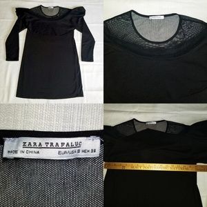 Womens Zara Trafaluc Collection Black Dress Small